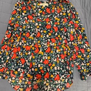 LOFT Floral Print Blouse